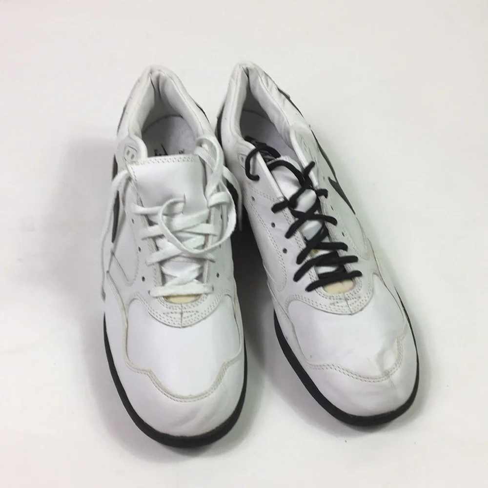 VTG 90s Nike‎ Trainers Mens Whiter leather sport Sneakers Tennis Shoes Size 13.5